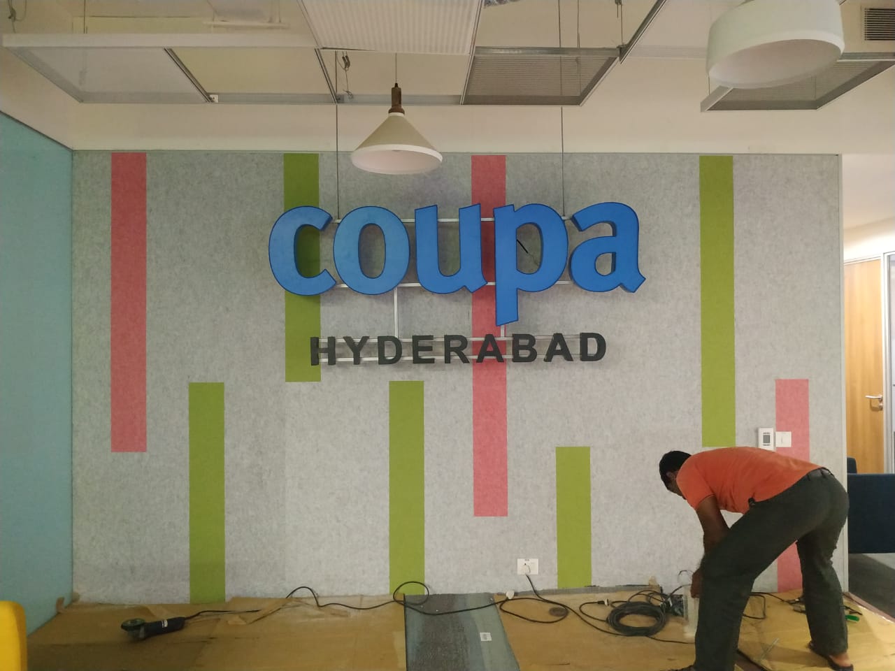 Coupa Internal LED Sign Boards