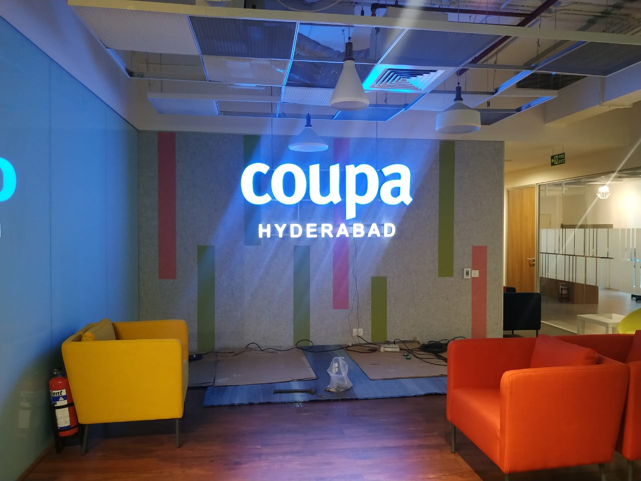 Coupa Internal LED Signage