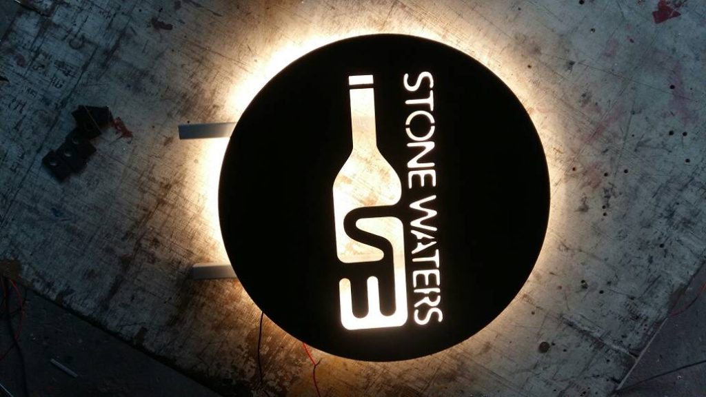 Stone Waters LED Sign Board Hyderabad